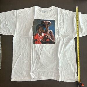Meltdown Lil Uzi Vert Tee White Graphic T-Shirt with E.T. Print 2XL